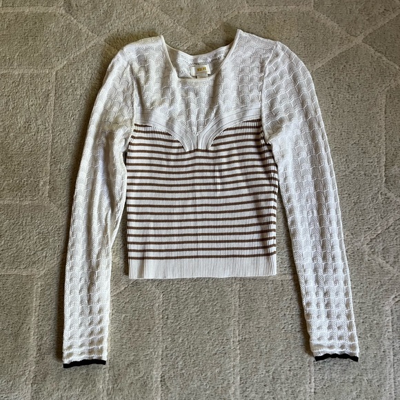 Anthropologie Maeve Pointelle Sweater - Picture 3 of 13